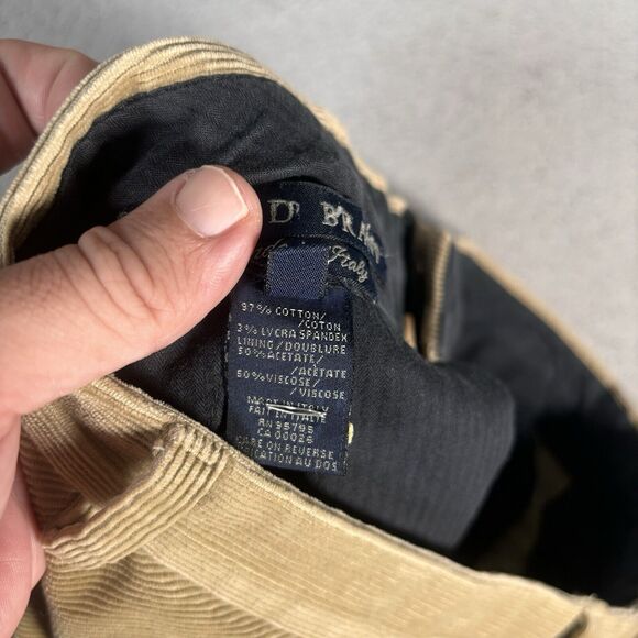 Arnold Brant Corduroy Pants Men’s Size 40 (fits 37x29) Beige Made In Italy‎ - Picture 7 of 10